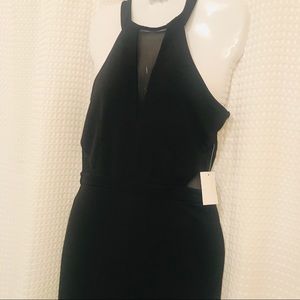 Charlotte Russe black halter top jumpsuit